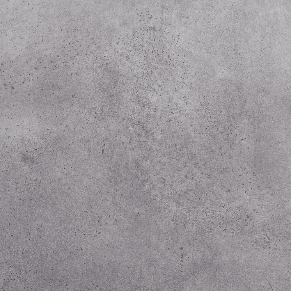 Tavolo da Pranzo Piano Effetto Cemento Gambe in Metallo Nero Rettangolare 160 x 80 cm per 6 Persone Stile Glamour Moderno