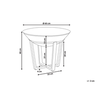 Braciere per braciere in acciaio Nero tondo basso per esterni in metallo a carbonella