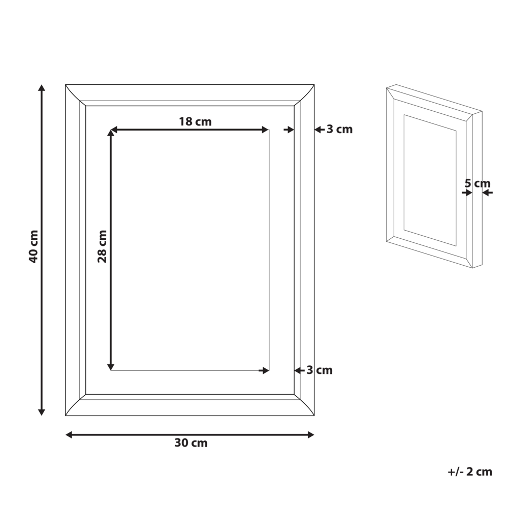 Stampa da parete con cornice Carta blu e dorato acquerello effetto acquarello 30 x 40 cm