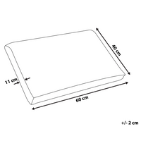 Cuscino in memory foam Cuscino ortopedico di media impresa in tessuto di aloe vera blu e bianco