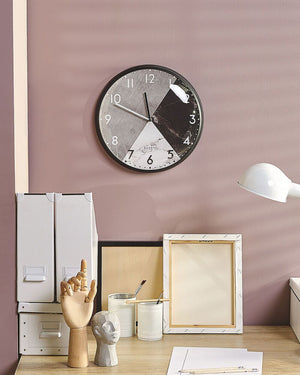 Orologio da parete in ferro Multicolore con quadrante aperto design country retrò rotondo 33 cm