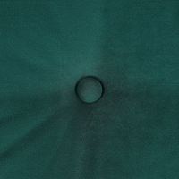 Divano Gambe in Metallo Velluto Verde Scuro 210 x 90 cm con Cuscini Retro