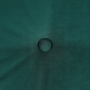 Divano Gambe in Metallo Velluto Verde Scuro 210 x 90 cm con Cuscini Retro