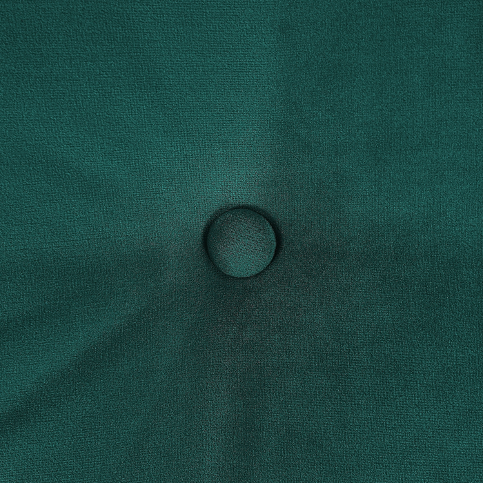 Divano Gambe in Metallo Velluto Verde Scuro 210 x 90 cm con Cuscini Retro