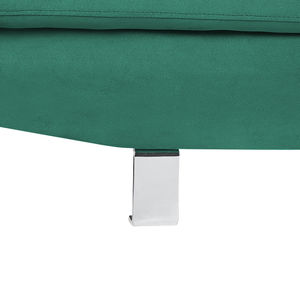 Divano ad angolo in velluto verde a forma di L a 5 posti con poggiatesta e braccioli regolabili Divano da soggiorno moderno