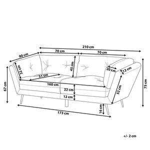 Divano Gambe in Metallo Velluto di colore Bordeaux 210 x 90 cm con Cuscini stile Retro
