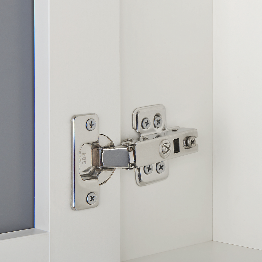 Moderno Mobiletto da Bagno a Muro Specchiato 88 x 40 x 35 cm