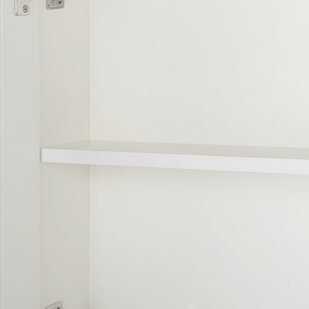 Moderno Mobiletto da Bagno a Muro Specchiato 88 x 40 x 35 cm