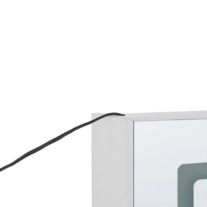 Moderno Armadietto a Muro da Bagno Nero a Specchio 88 x 40 x 35 cm