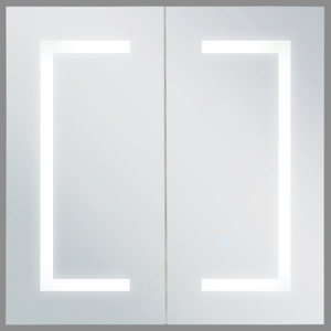 Moderno Armadietto a Muro da Bagno Nero a Specchio 88 x 40 x 35 cm