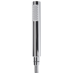 Miscelatore vasca da bagno bianco con ottone argento rubinetto vasca freestanding in acciaio inox con doccetta design moderno