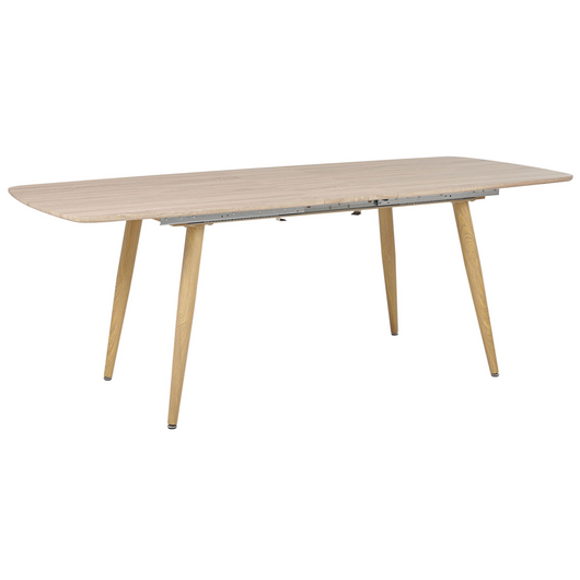 Tavolo da pranzo in legno chiaro MDF allungabile da tavolo 180/210 x 90 cm Tavolo minimalista a 6 posti