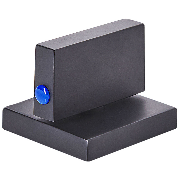 Miscelatore per lavabo Rubinetto a doppia leva per bagno moderno in ottone Nero opaco in metallo