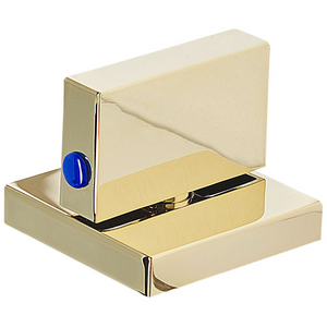 Miscelatore lavabo Rubinetto a doppia leva per bagno moderno in ottone lucido metallo dorato