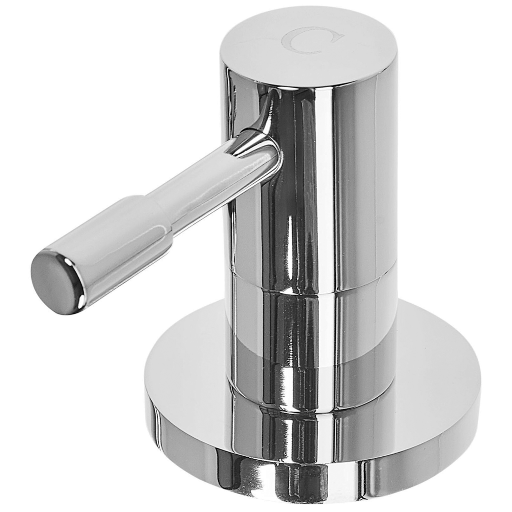 Miscelatore Lavabo Argento Metallo Lucido Ottone Bagno Moderno Rubinetto A Doppia Leva