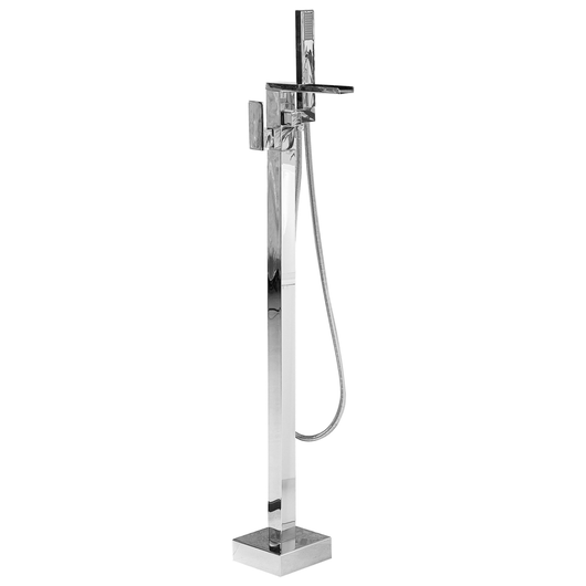 Miscelatore vasca da bagno cromato argento freestanding 118 cm accessori bagno moderno