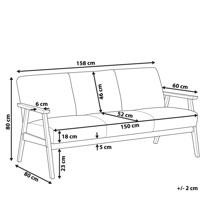 Divano grigio rivestimento in poliestere 3 posti design retrò struttura in legno divano del soggiorno
