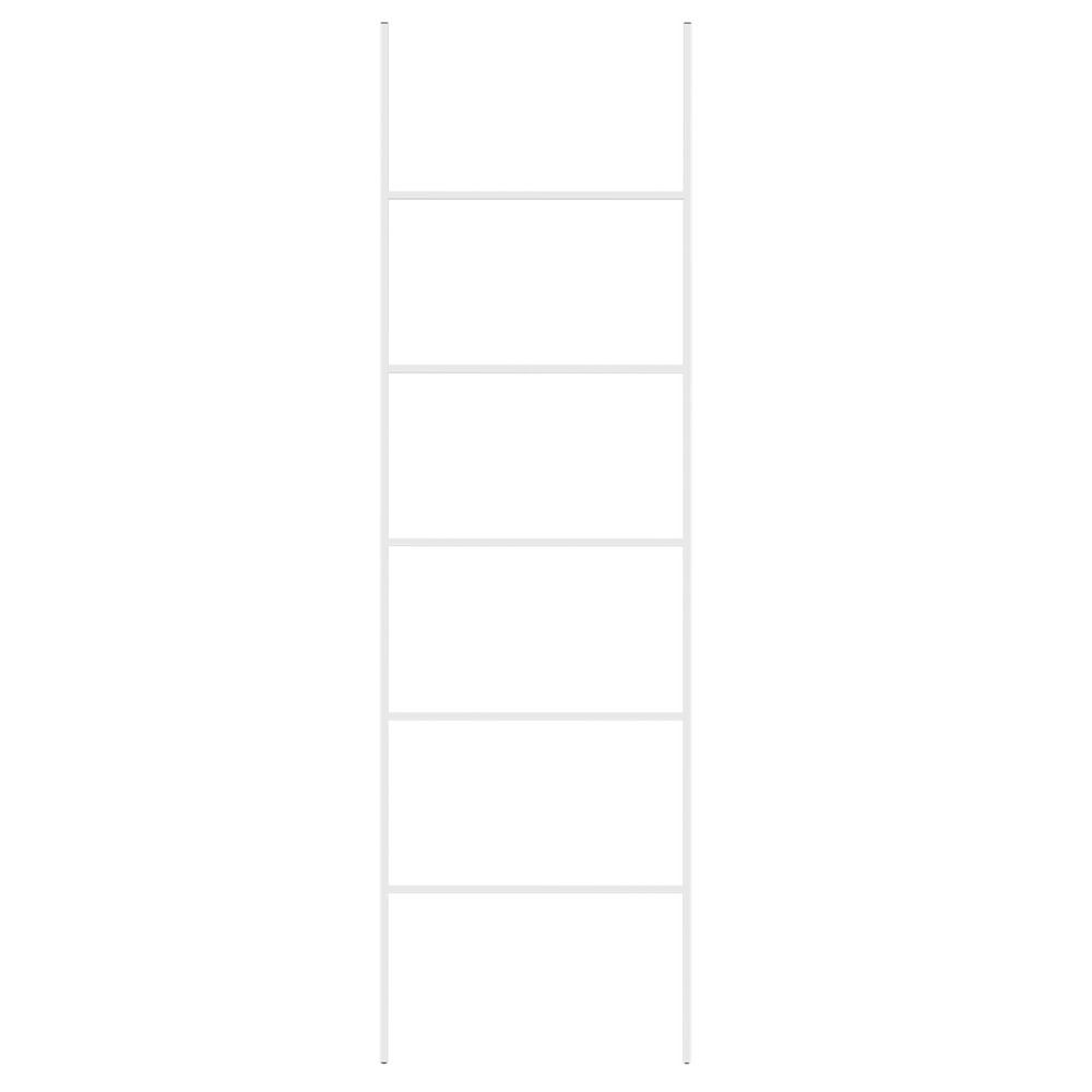 Portasciugamani in ferro bianco opaco a 5 binari Accessori per il bagno Portasciugamani in piedi Scaletta Design moderno