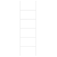 Portasciugamani in ferro bianco opaco a 5 binari Accessori per il bagno Portasciugamani in piedi Scaletta Design moderno