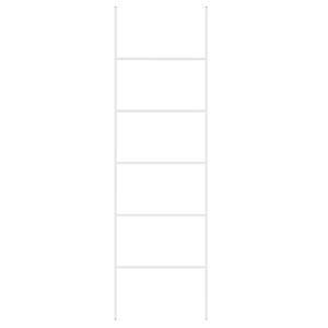 Portasciugamani in ferro bianco opaco a 5 binari Accessori per il bagno Portasciugamani in piedi Scaletta Design moderno