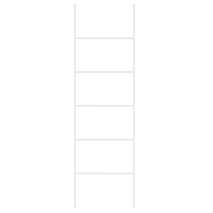 Portasciugamani in ferro bianco opaco a 5 binari Accessori per il bagno Portasciugamani in piedi Scaletta Design moderno