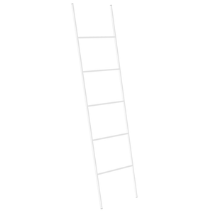 Portasciugamani in ferro bianco opaco a 5 binari Accessori per il bagno Portasciugamani in piedi Scaletta Design moderno