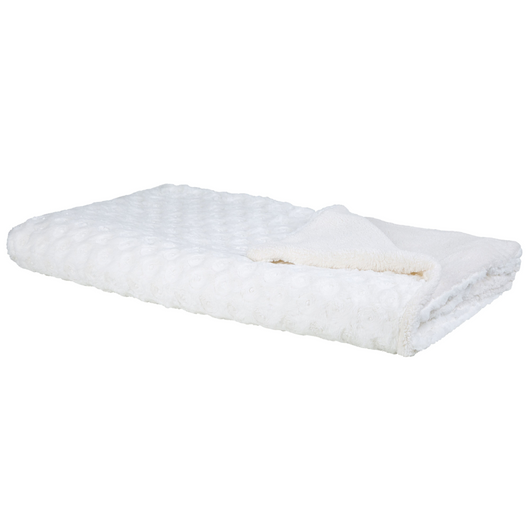 Copriletto in tessuto bianco 200 x 220 cm Coperta morbida e soffice