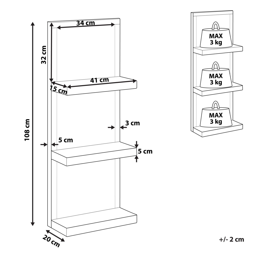 Mensola Bagno Effetto Specchio Argento 3 Gomme Vetro Temperato Glam Decorativo
