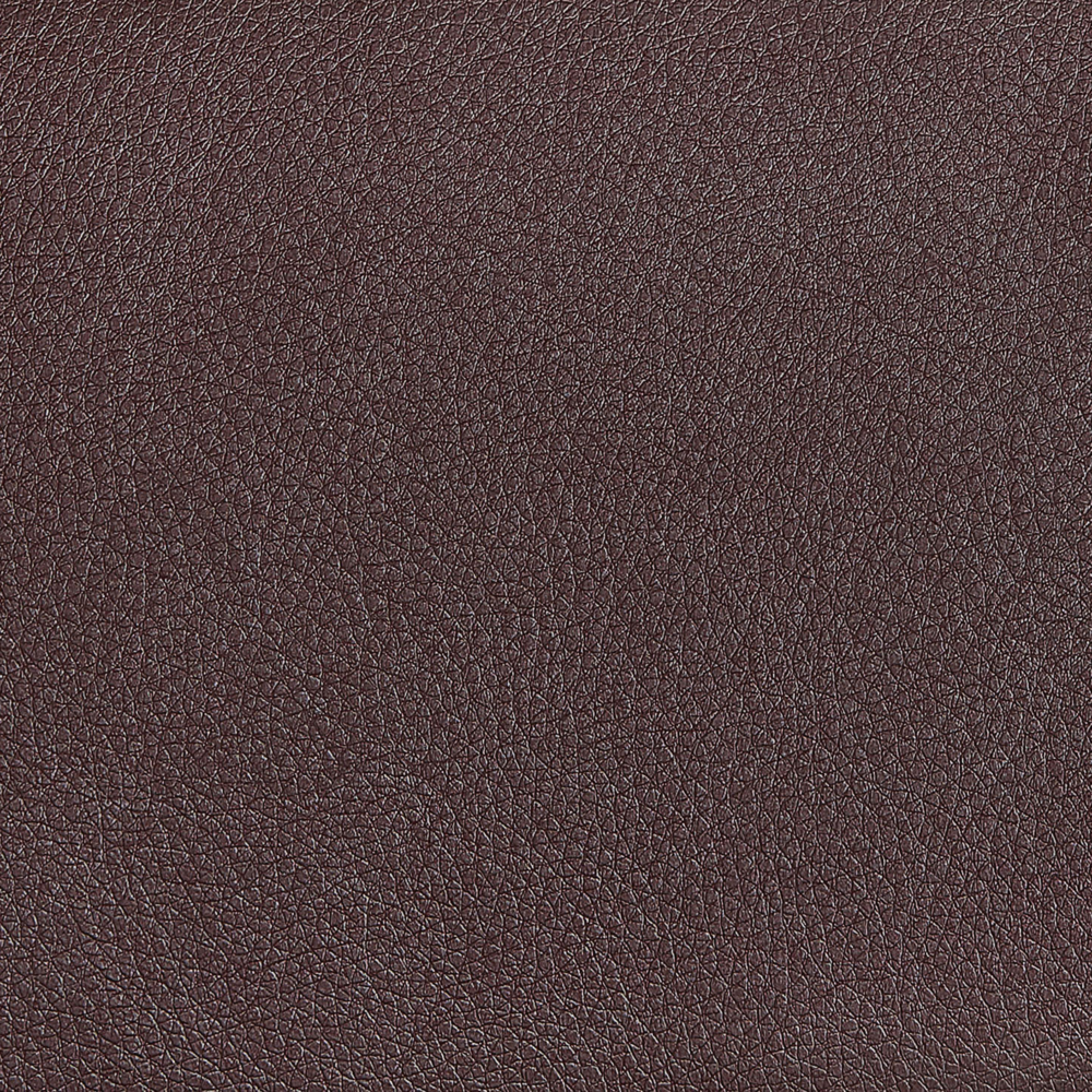 Set di 2 sedie da pranzo in ecopelle marrone scuro imbottite gambe a sbalzo argento senza braccioli design moderno