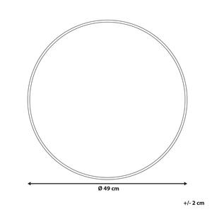 Vassoio Decorativo Metallo Argento Effetto Rotondo 49 cm Retro Glamour