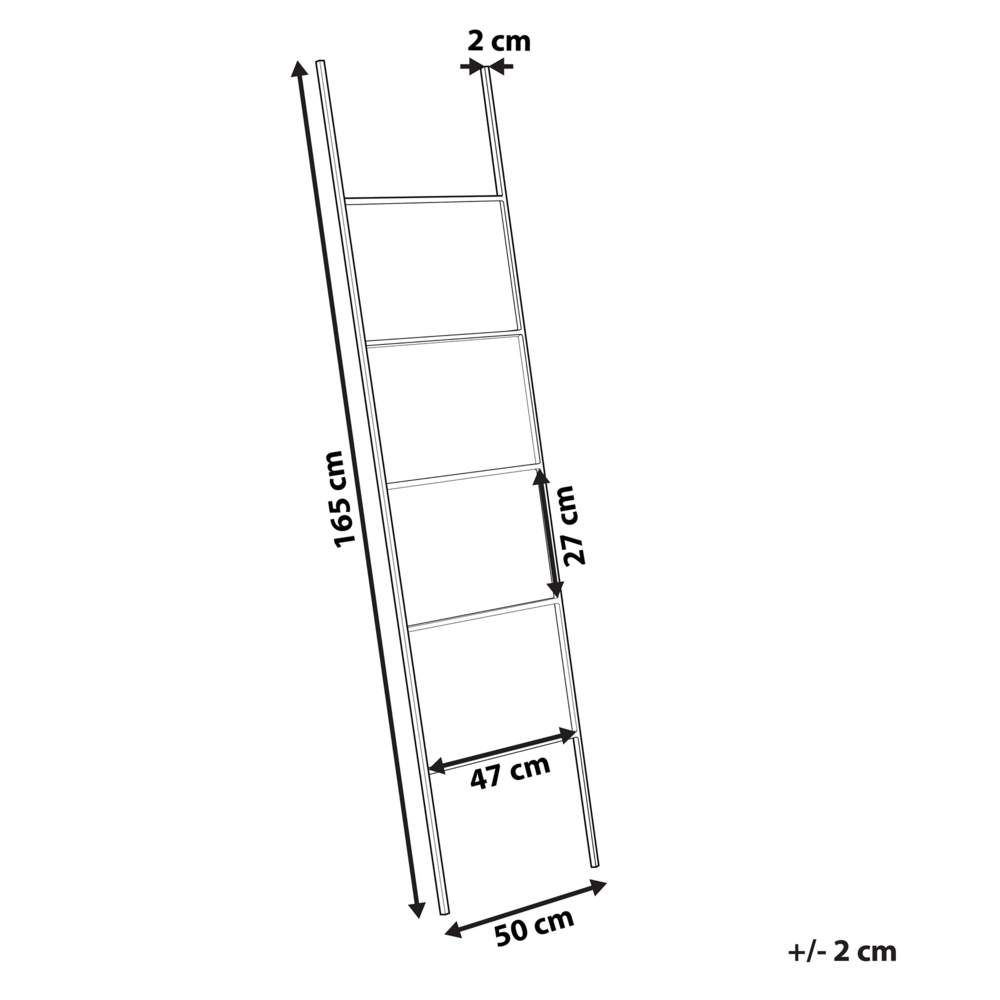 Portasciugamani in ferro bianco opaco a 5 binari Accessori per il bagno Portasciugamani in piedi Scaletta Design moderno