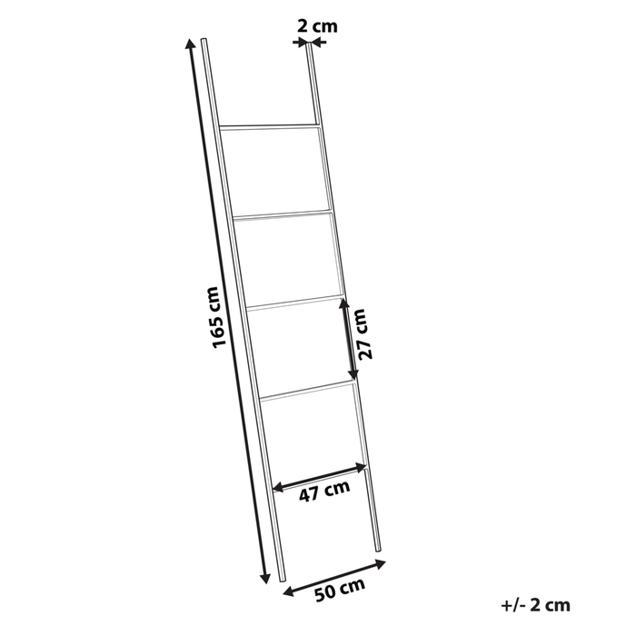 Portasciugamani in ferro bianco opaco a 5 binari Accessori per il bagno Portasciugamani in piedi Scaletta Design moderno