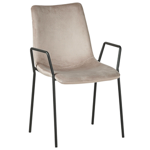 Set di 2 sedie da pranzo Velluto talpa con braccioli Impilabili Sala da pranzo Ufficio Sala conferenze