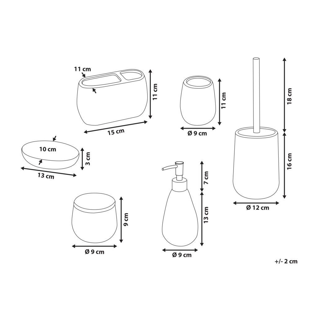 Set di accessori per il bagno in marmo blu in ceramica Glam Glamour Dispenser di sapone Porta scopino