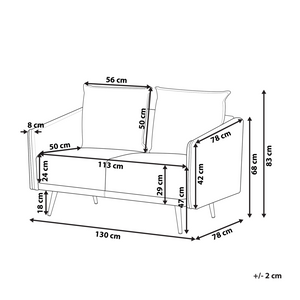 Divano Velluto Grigio 2 Posti Schienale Imbottito Gambe In Metallo Dorato Retrò Glam