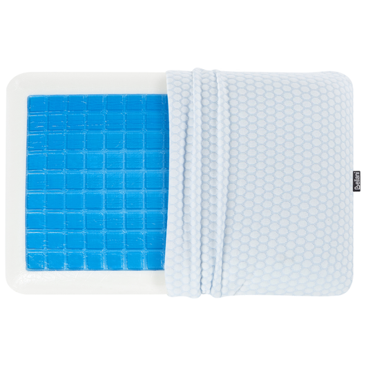 Cuscino in memory foam Cuscino ortopedico di media impresa in tessuto di aloe vera blu e bianco