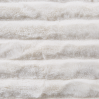 Coperta in tessuto di poliestere bianco 150 x 200 cm copriletto decorativo per soggiorno arredamento scandinavo