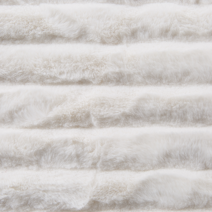 Coperta in tessuto di poliestere bianco 150 x 200 cm copriletto decorativo per soggiorno arredamento scandinavo