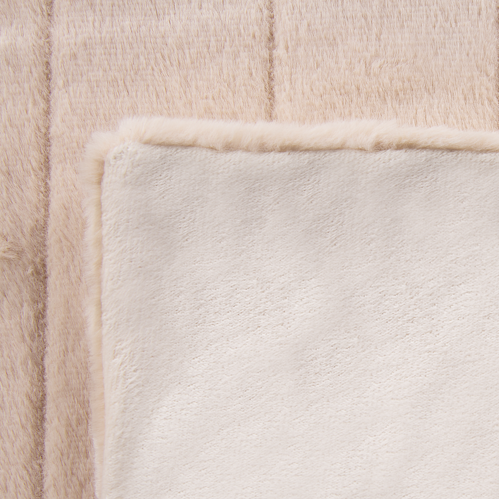 Coperta plaid in tessuto di poliestere rosa 150 x 200 cm Copriletto per soggiorno minimalista