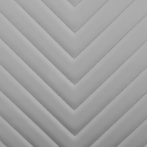 Set di 2 sedie da pranzo grigio chiaro con sedile imbottito in ecopelle con schienale alto a sbalzo per sale conferenze moderne