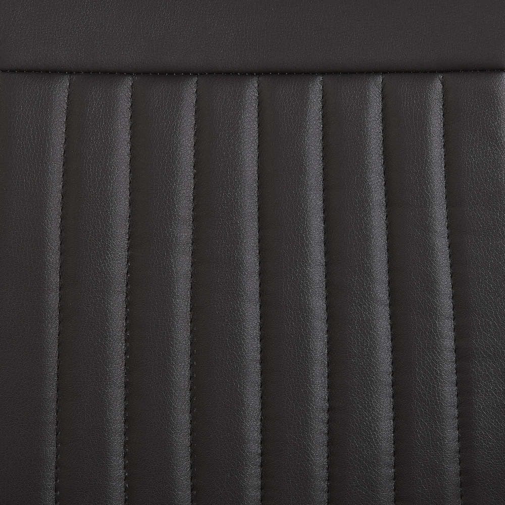 Set di 2 sedie da pranzo a sbalzo Sedia imbottita in ecopelle nera per sala conferenze