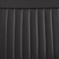 Set di 2 sedie da pranzo a sbalzo Sedia imbottita in ecopelle nera per sala conferenze