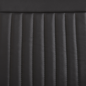 Set di 2 sedie da pranzo a sbalzo Sedia imbottita in ecopelle nera per sala conferenze