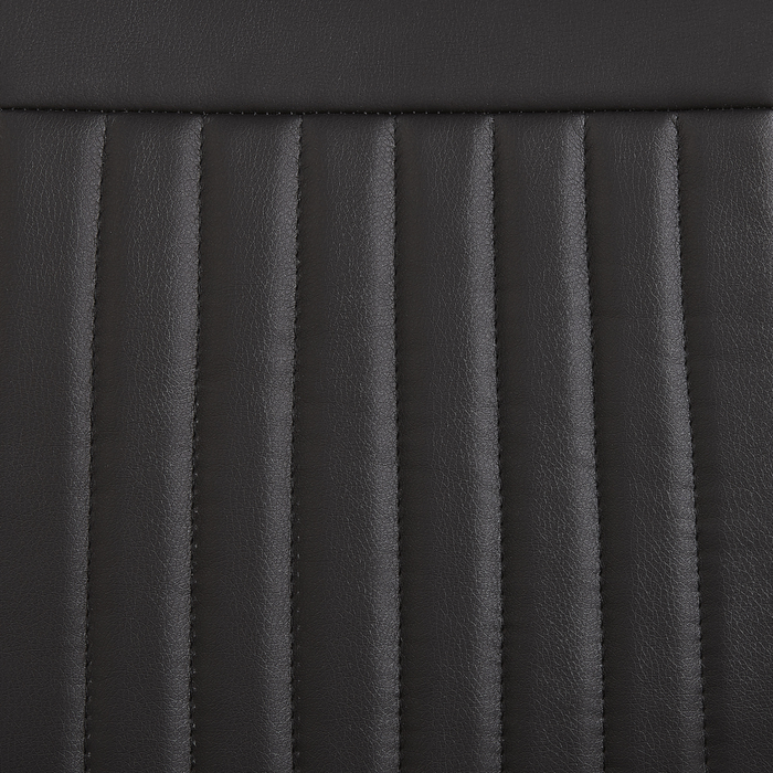 Set di 2 sedie da pranzo a sbalzo Sedia imbottita in ecopelle nera per sala conferenze