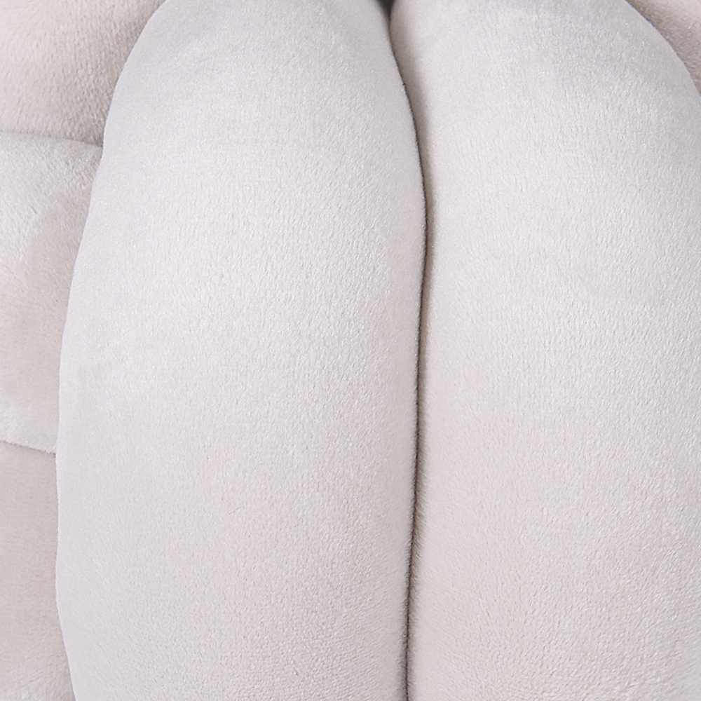 Cuscino Decorativo Cuscino Nodo Velluto Grigio 20 x 20 cm Accessori Decorativi