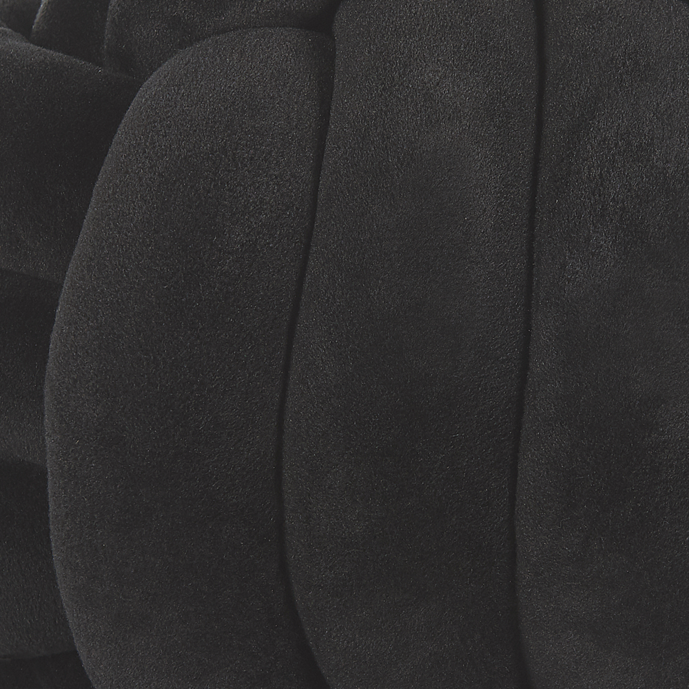 Cuscino Decorativo Cuscino Nodo Velluto Nero 30 x 30 cm Accessori Decorativi