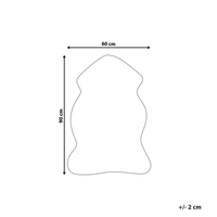 Tappeto tappetino Bianco Coniglio Pelliccia Sintetica 60 x 90 cm Soggiorno Camera Da Letto Contemporaneo