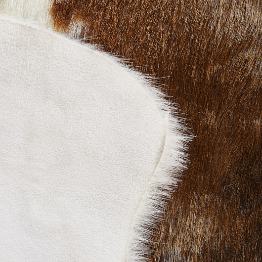 Tappeto in finta pelle di vacchetta marrone in finta pelliccia 60 x 90 cm soggiorno camera da letto contemporaneo