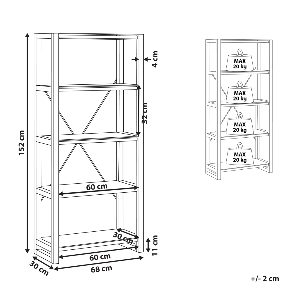 Libreria Scaffale in vetro legno bianco e legno chiaro Scaffale autoportante Design scandinavo