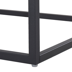 Cassettiera Effetto Cemento Legno Chiaro 4 Ripiani Base in Metallo Nero Industriale